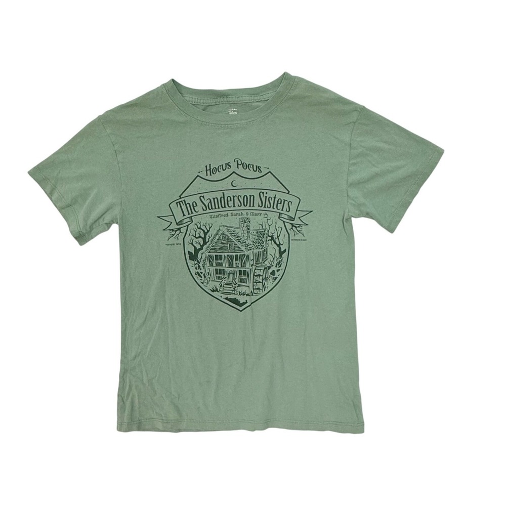 Disney Hocus Pocus Sanderson Sisters Cottage Graphic T-Shirt Sage Green XS